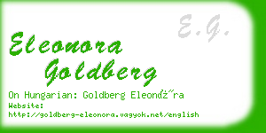eleonora goldberg business card